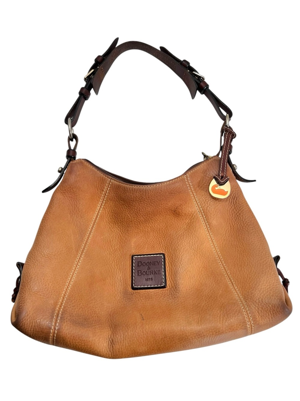 Dooney & Bourke Vintage EAST WEST Leather Hobo Shoulder Bag
